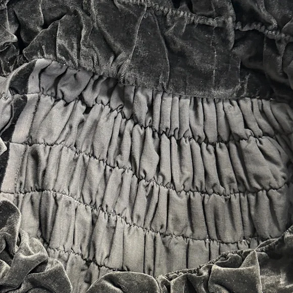 Amazing Vintage black velvet cape bought in Paris LE Marais amazing detail